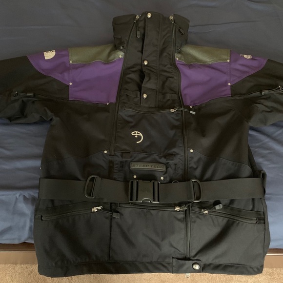 north face steep tech purple